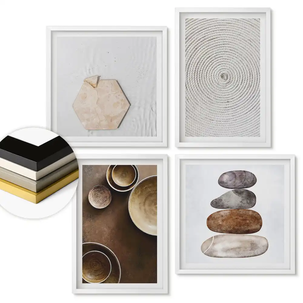 Set de tablouri înrămate Frumusețe naturală în stil minimalist