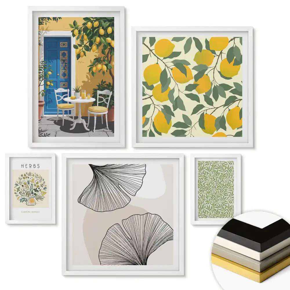 Set de tablouri înrămate Inspirații naturale în stil modern