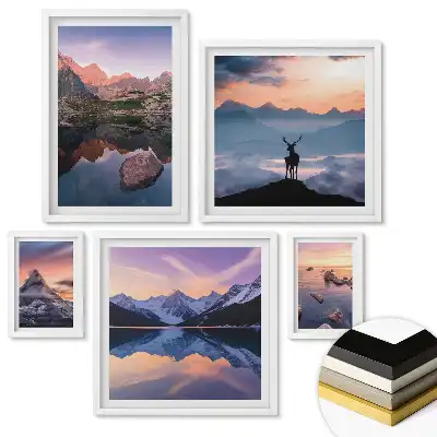 Set 5 tablouri înrămate Peisaje uimitoare pline de natură și pace