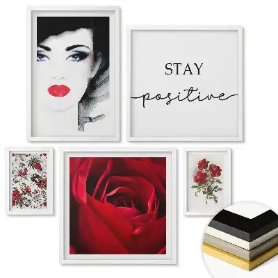 Set tablouri înrămate Inspirații florale și mesaje pozitive