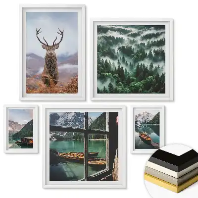 Set tablouri înrămate Natura în patru fațete ale frumuseții