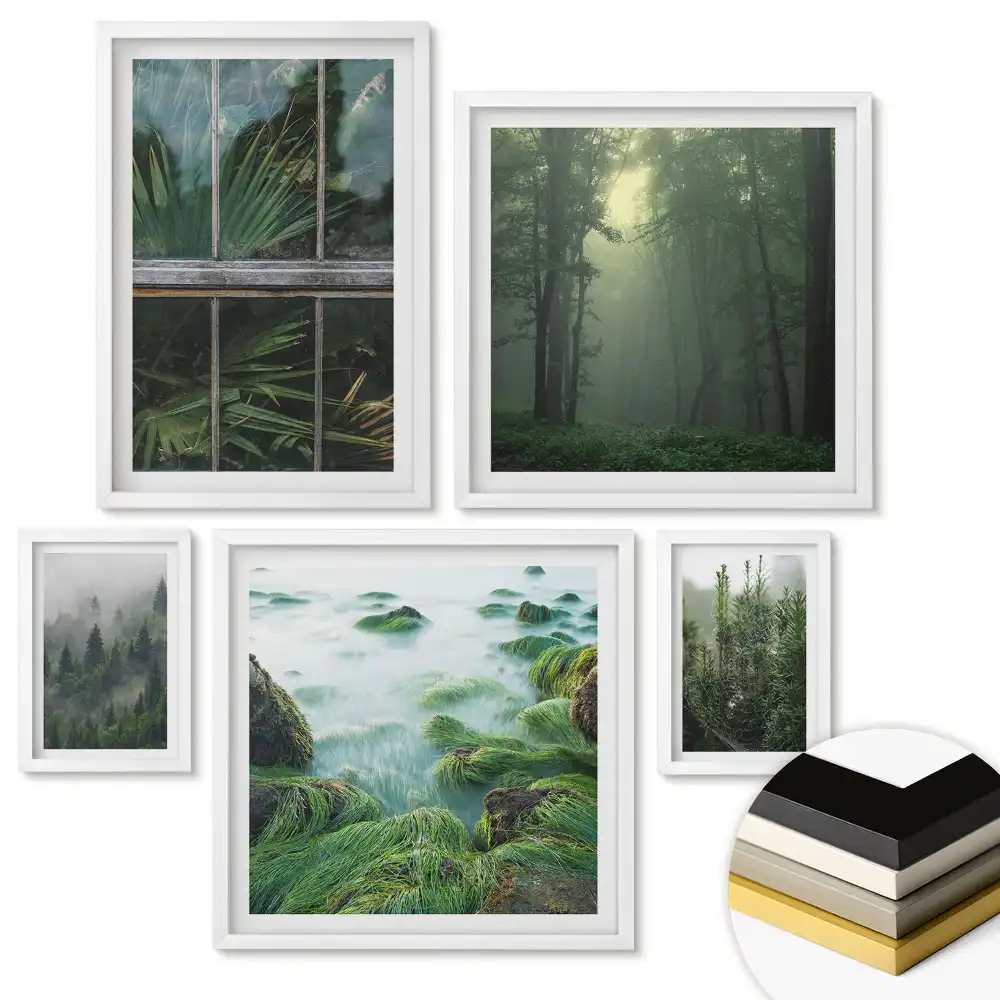 Set de tablouri înrămate Frumusețe naturală disponibil în patru variante