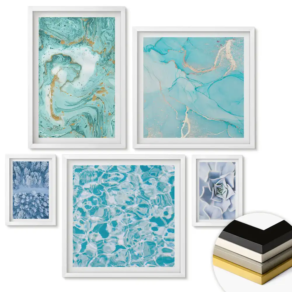 Set de tablouri înrămate cu design minimalist pentru interior