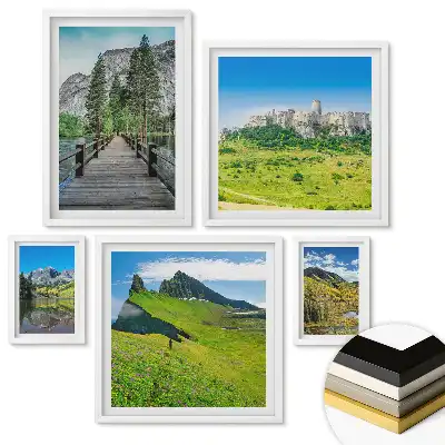 Set tablouri înrămate Natura în patru versiuni