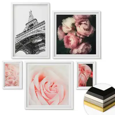 Set 5 tablouri înrămate Magia munților și a cerului nopții