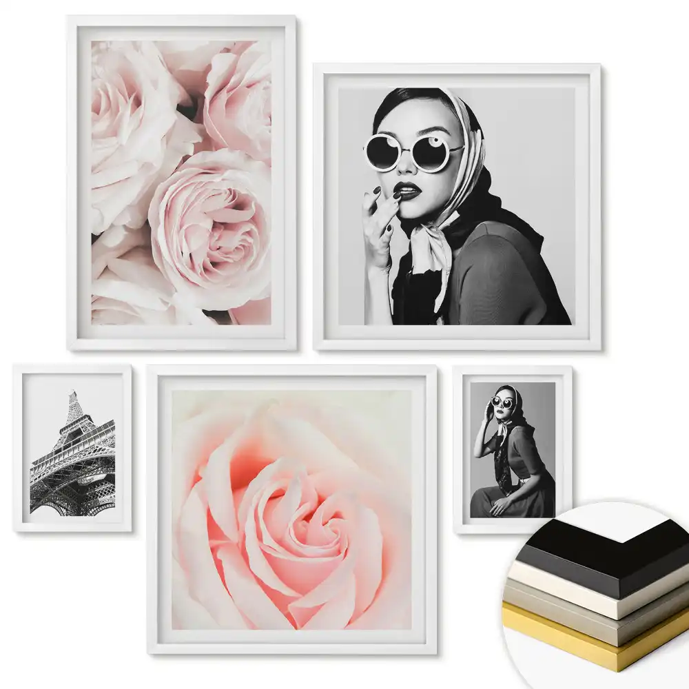 Set tablouri înrămate Eleganță și inspirație florală în artă