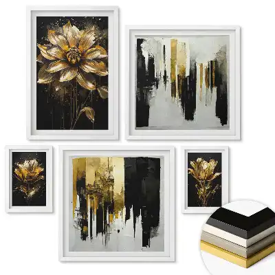 Set tablouri înrămate Inspirații florale în nuanțe pastelate
