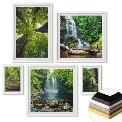 Set 5 tablouri înrămate Icoane arhitecturale din diferite orașe