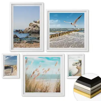 Set tablouri înrămate Vederi paradisiace ale insulelor tropicale