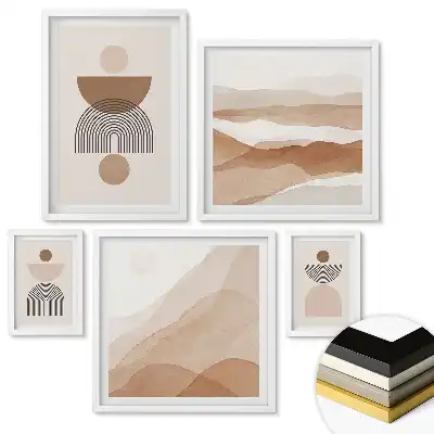 Set de tablouri înrămate Forme și culori abstracte în artă