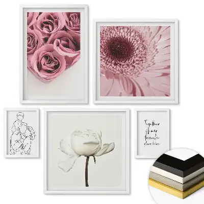 Set tablouri înrămate Inspirații florale și dragoste în artă