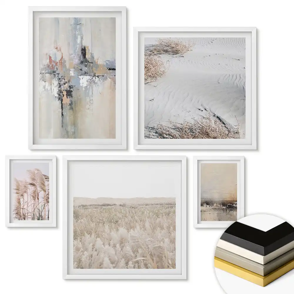 Set de tablouri înrămate Frumusețe naturală în stil minimalist