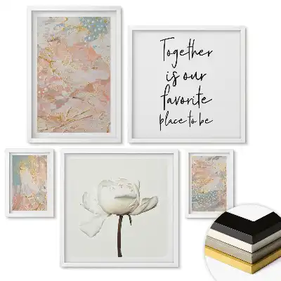 Set de 5 tablouri înrămate Inspirații creative pentru fiecare zi