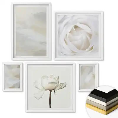 Set tablouri înrămate Frumusețe naturală în nuanțe delicate
