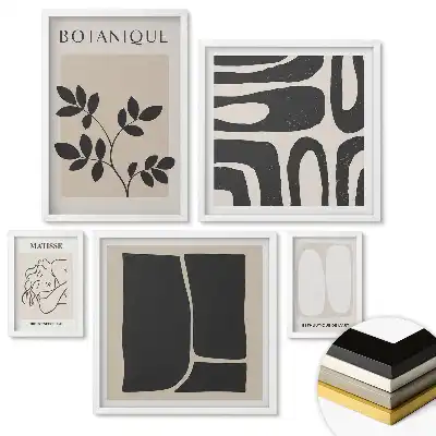 Set tablouri înrămate Artă modernă în stil minimalist