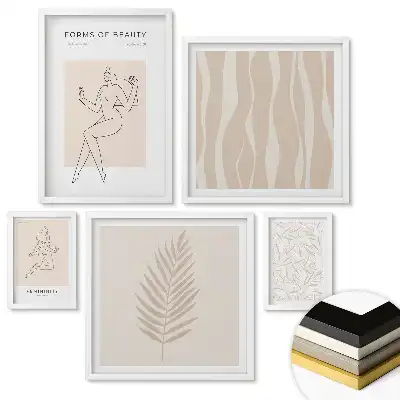 Set tablouri înrămate Eleganță într-un stil artistic minimalist