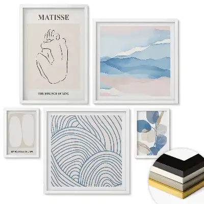 Set tablouri înrămate Forme și linii abstracte în artă
