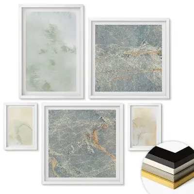 Set tablouri înrămate Modele abstracte în culori delicate
