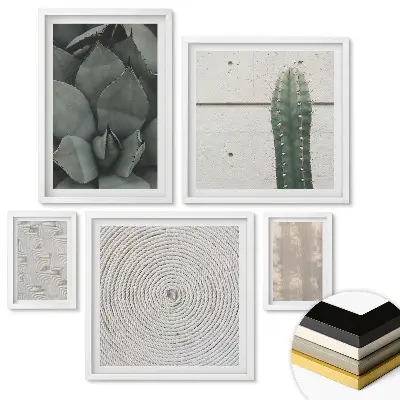 Set tablouri înrămate Inspirații din plante într-un stil minimalist