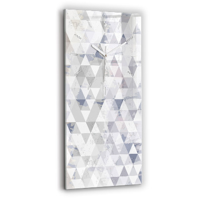 Ceas vertical de perete din sticlă decorativ Model geometric