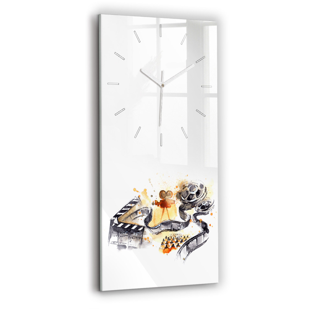 Ceas din sticlă dreptunghiular vertical decorativ cameră de cinematografie