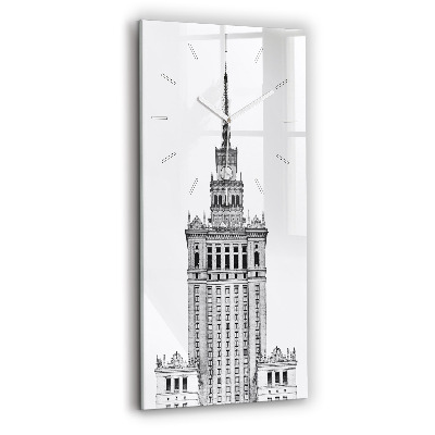 Ceas vertical de perete din sticlă decorativ Palatul Culturii și Științei