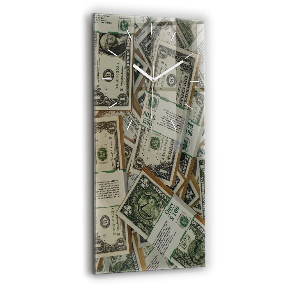 Ceas din sticlă dreptunghiular vertical decorativ 1 dolar american