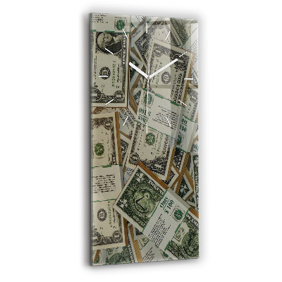 Ceas din sticlă dreptunghiular vertical decorativ 1 dolar american