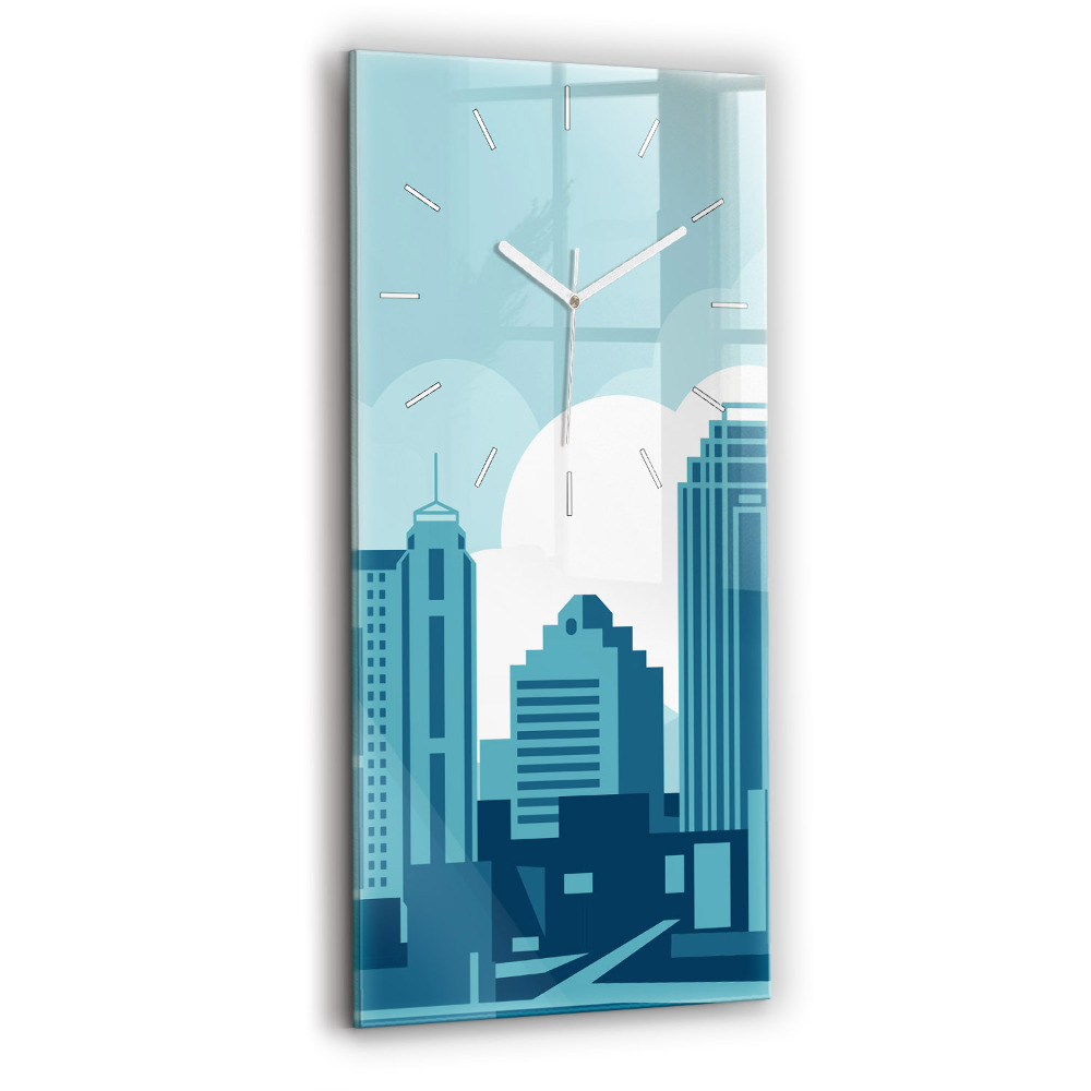 Ceas din sticlă dreptunghiular vertical decorativ Arhitectura în SUA