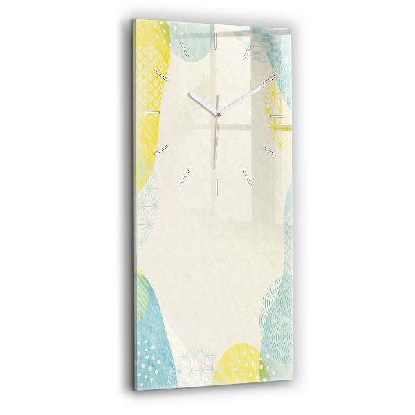 Ceas vertical de perete din sticlă decorativ Cadru model