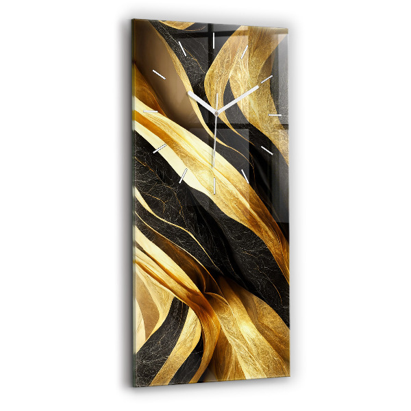 Ceas vertical de perete din sticlă decorativ Abstracție elegantă
