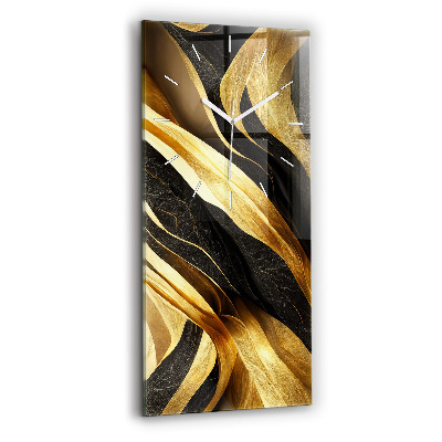 Ceas vertical de perete din sticlă decorativ Abstracție elegantă