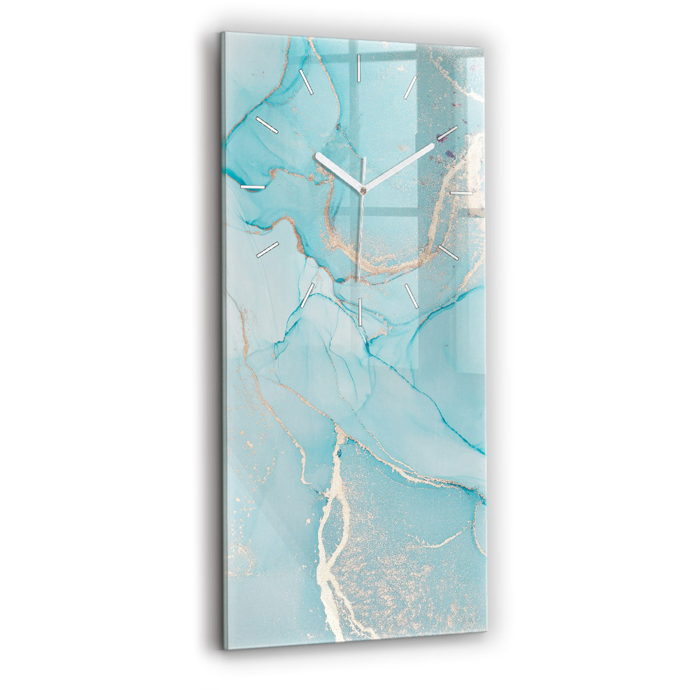 Ceas din sticlă dreptunghiular vertical decorativ Marmură decorativă