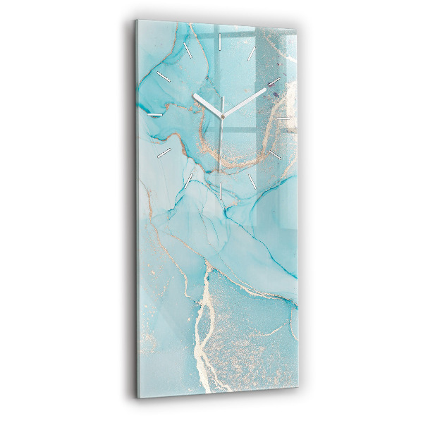 Ceas din sticlă dreptunghiular vertical decorativ Marmură decorativă