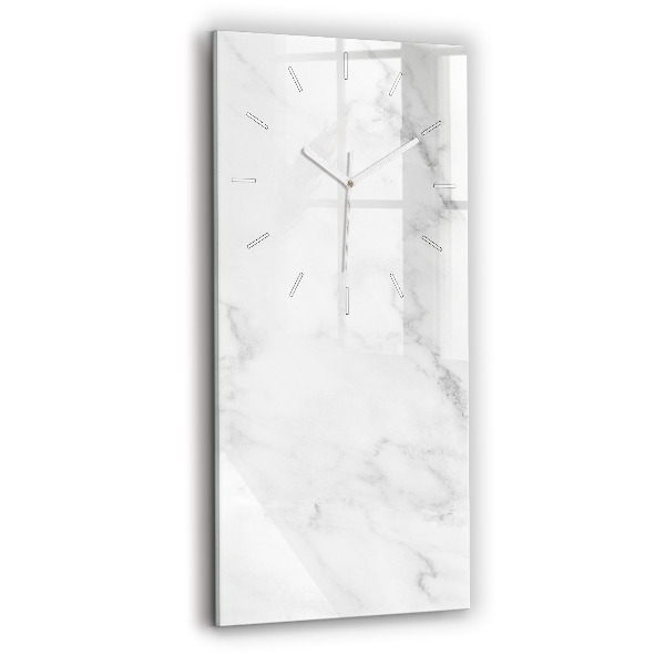 Ceas din sticlă dreptunghiular vertical decorativ Marmură elegantă