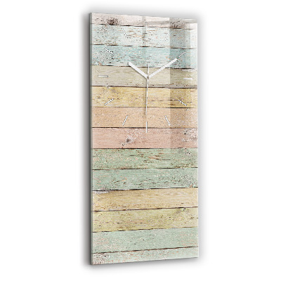 Ceas din sticlă dreptunghiular vertical decorativ Plăci colorate