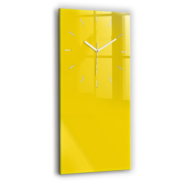Ceas din sticlă dreptunghiular vertical decorativ Culoare galben deschis