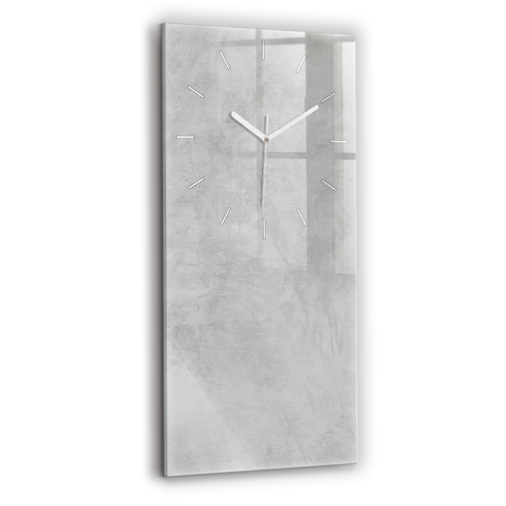 Ceas vertical de perete din sticlă decorativ Zid de piatră