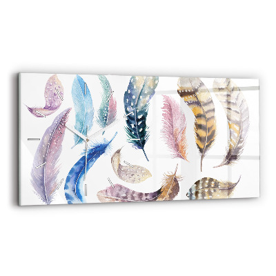 Ceas perete din sticlă orizontale la modă Ilustrație de artă retro