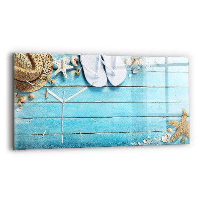 Ceas orizontale de perete din sticlă la modă Accesorii de sărbători