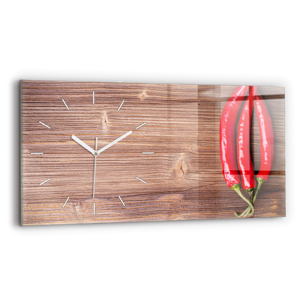 Ceas orizontale de perete din sticlă la modă Ardei