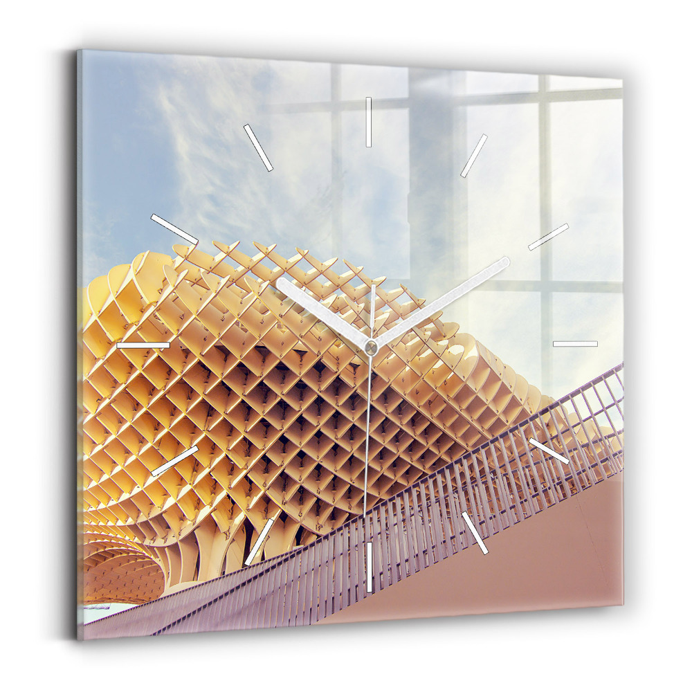 Ceas perete din sticlă pătrat Punct de belvedere în Sevilla