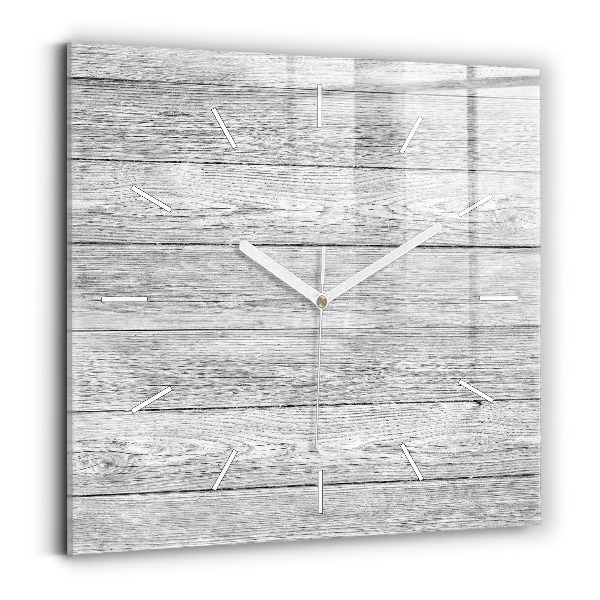 Ceas perete din sticlă pătrat Panouri din lemn