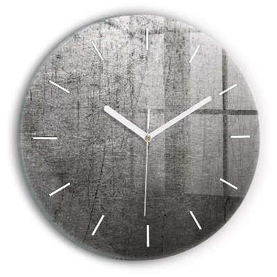 Ceas rotund de perete din sticlă unic Perete metalic