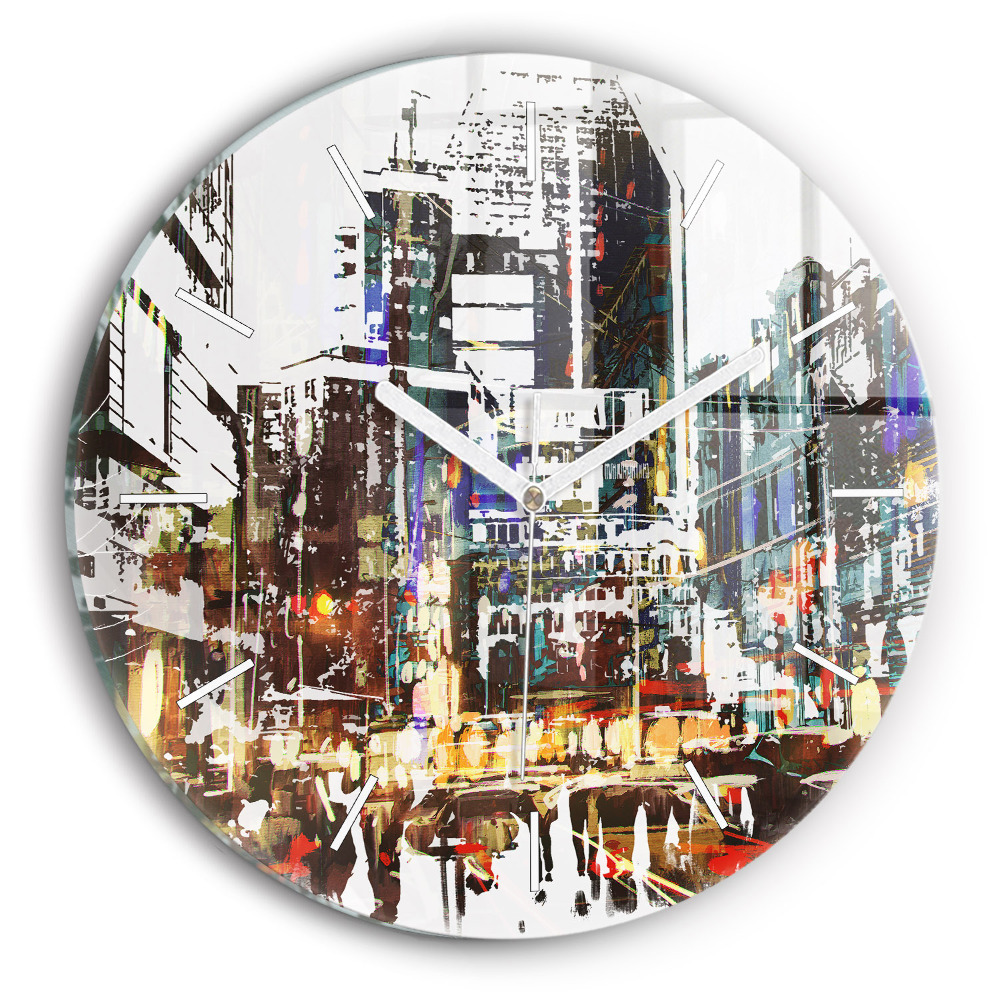 Ceas perete din sticlă rotund unic New York City