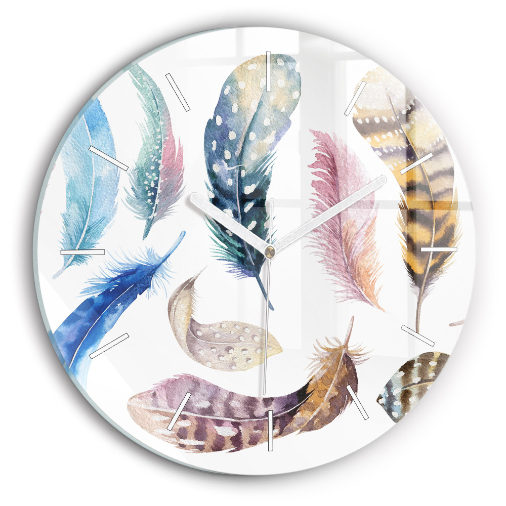 Ceas perete din sticlă rotund unic Ilustrație de artă retro