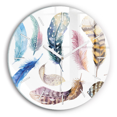 Ceas perete din sticlă rotund unic Ilustrație de artă retro