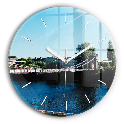 Ceas perete din sticlă rotund unic Southportland, Scoția