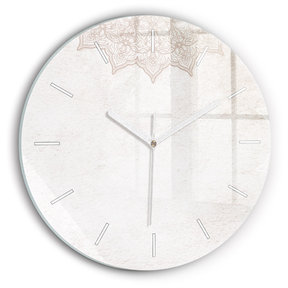 Ceas perete din sticlă rotund unic Model decorativ